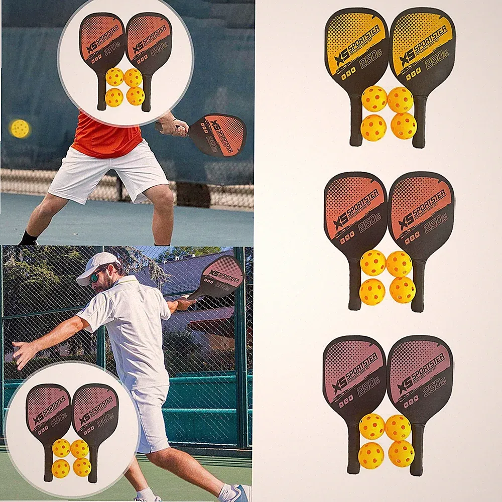 Pickleball-Schläger, Holz-Pickleball-Paddel-Set für Männer und Frauen