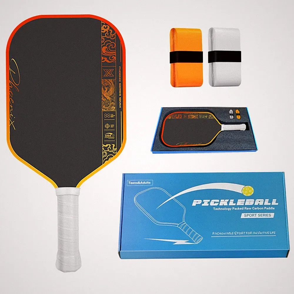 pickleball Schläger Kantenschutz Carbonfaser-Paddel bedruckt