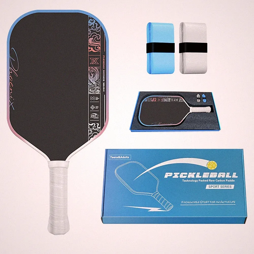 Pickleball Schläger Matt carbonfaser-paddel bedruckt