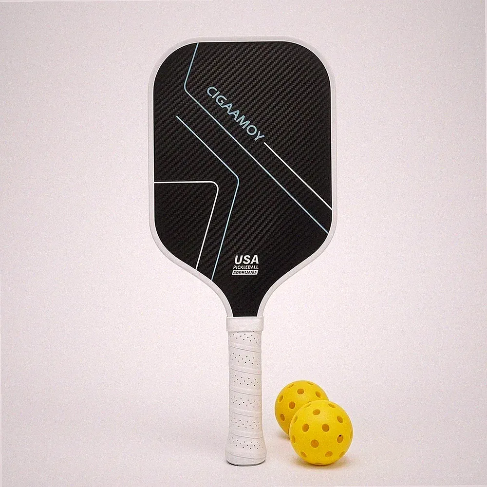 Pickleball-Schläger mit Bällen Carbon Pickleball-Schläger strukturiert