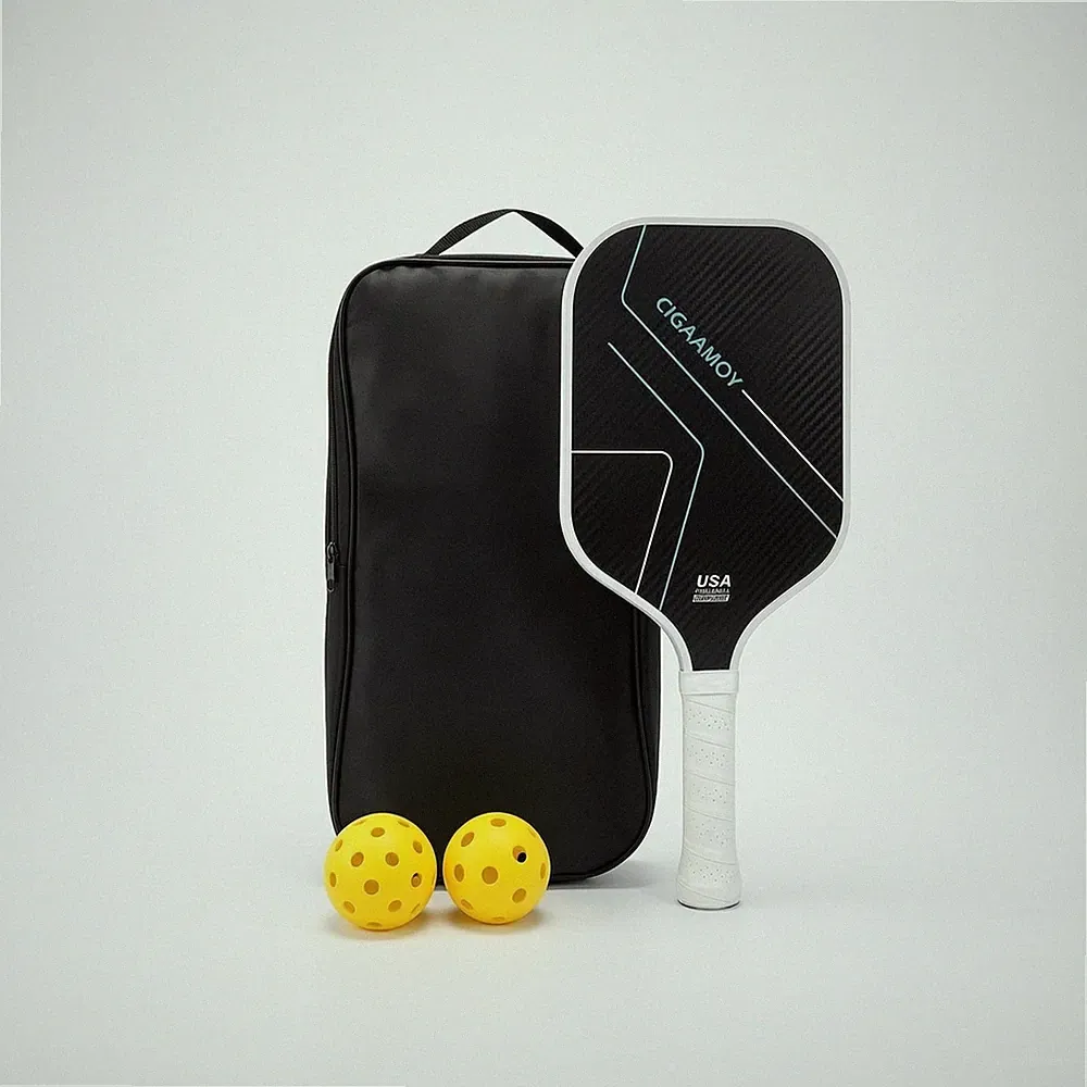 Pickleball-Schläger mit Bällen Carbon Sportgerät Leicht für Training, Anfänger