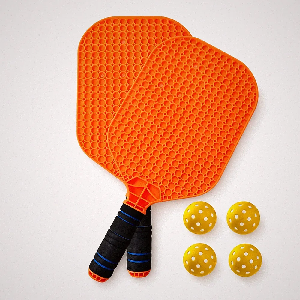 Pickleball-Schläger mit Bällen einteilig Pickleball-Set leicht für Training