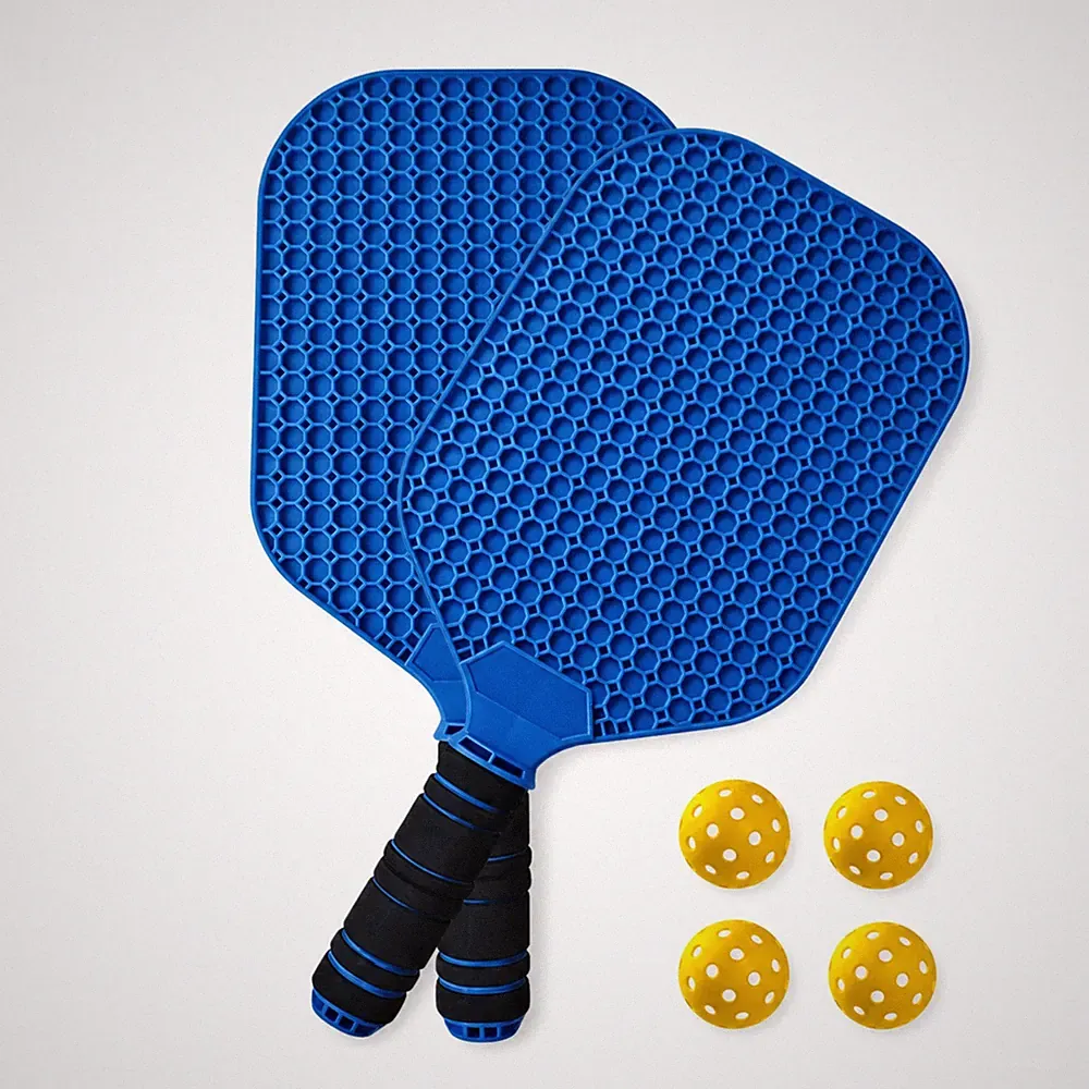 Pickleball-Schläger mit Bällen einteilig Pickleball-Set rutschfest für Training