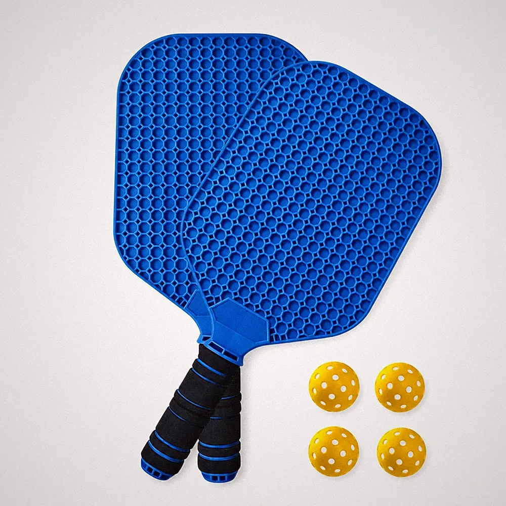 Pickleball-Schläger mit Bällen einteilig Sportgerät leicht für Garten