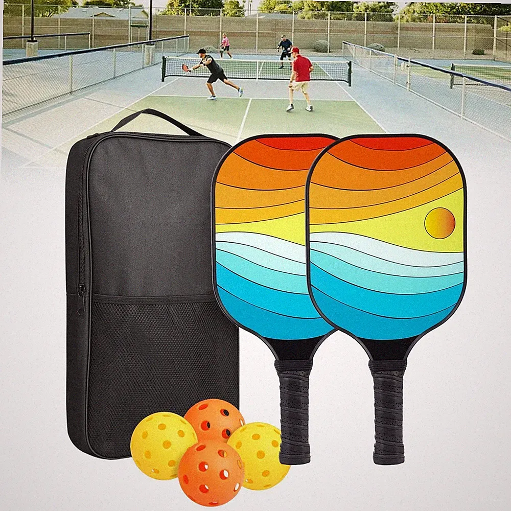 Pickleball-Schläger-Set mit 2 Schlägern und 4 Pickleballs für das Training