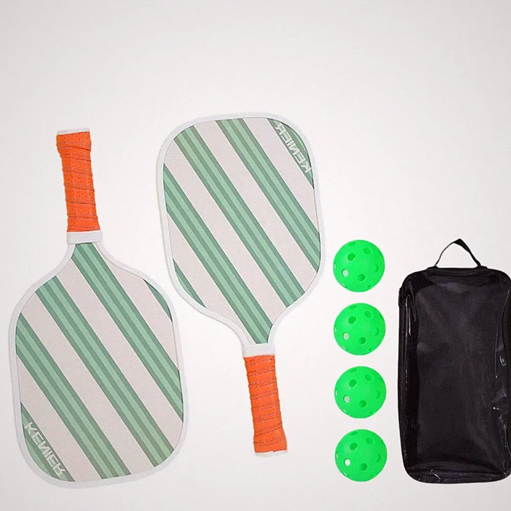 Pickleball-Schläger-Set mit Bällen ergonomischer Griff Pickleball-Schläger-Set