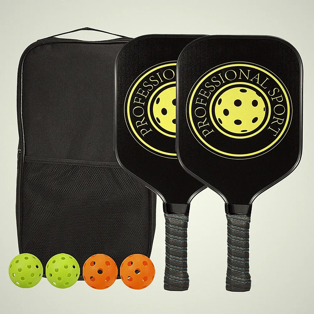 Pickleball Schläger Set von 2 Komposit Graphit Kohlenstoff Schläger Griffe