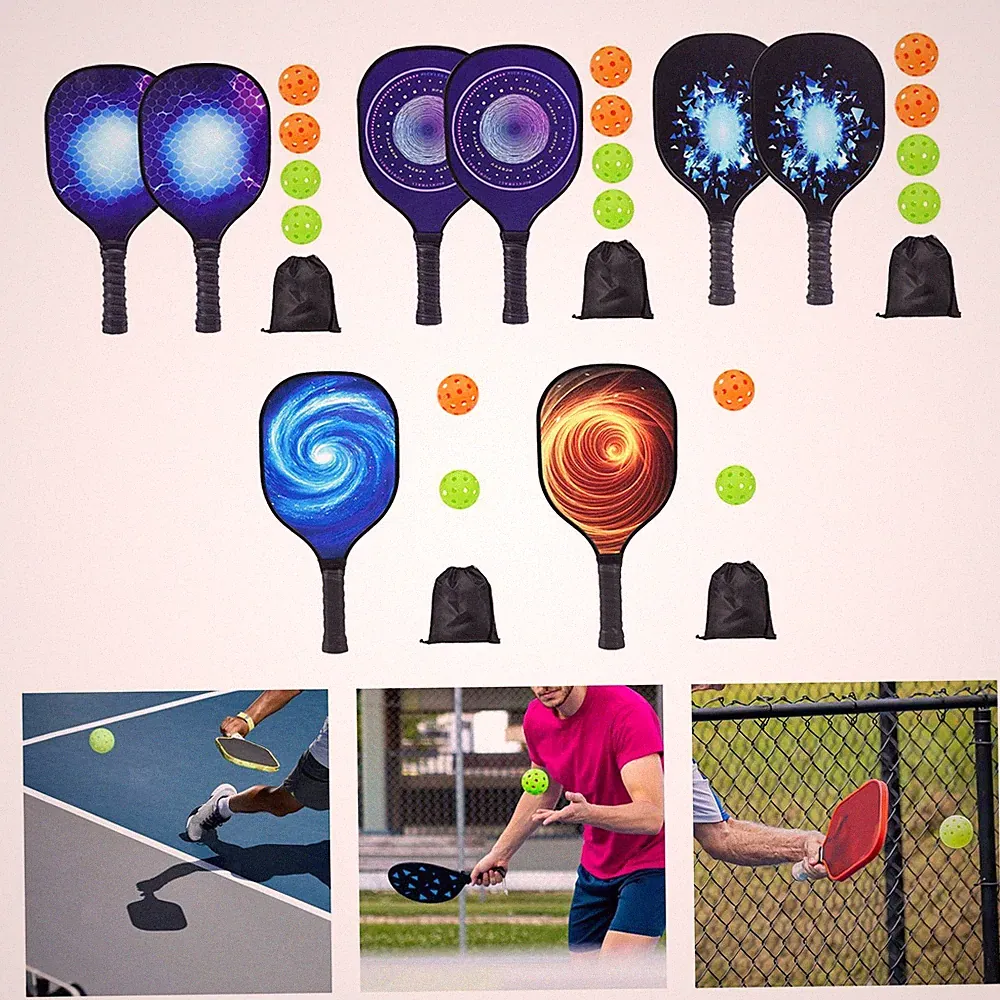 Pickleball Schlägerset aus Holz, bestehend aus Schläger und