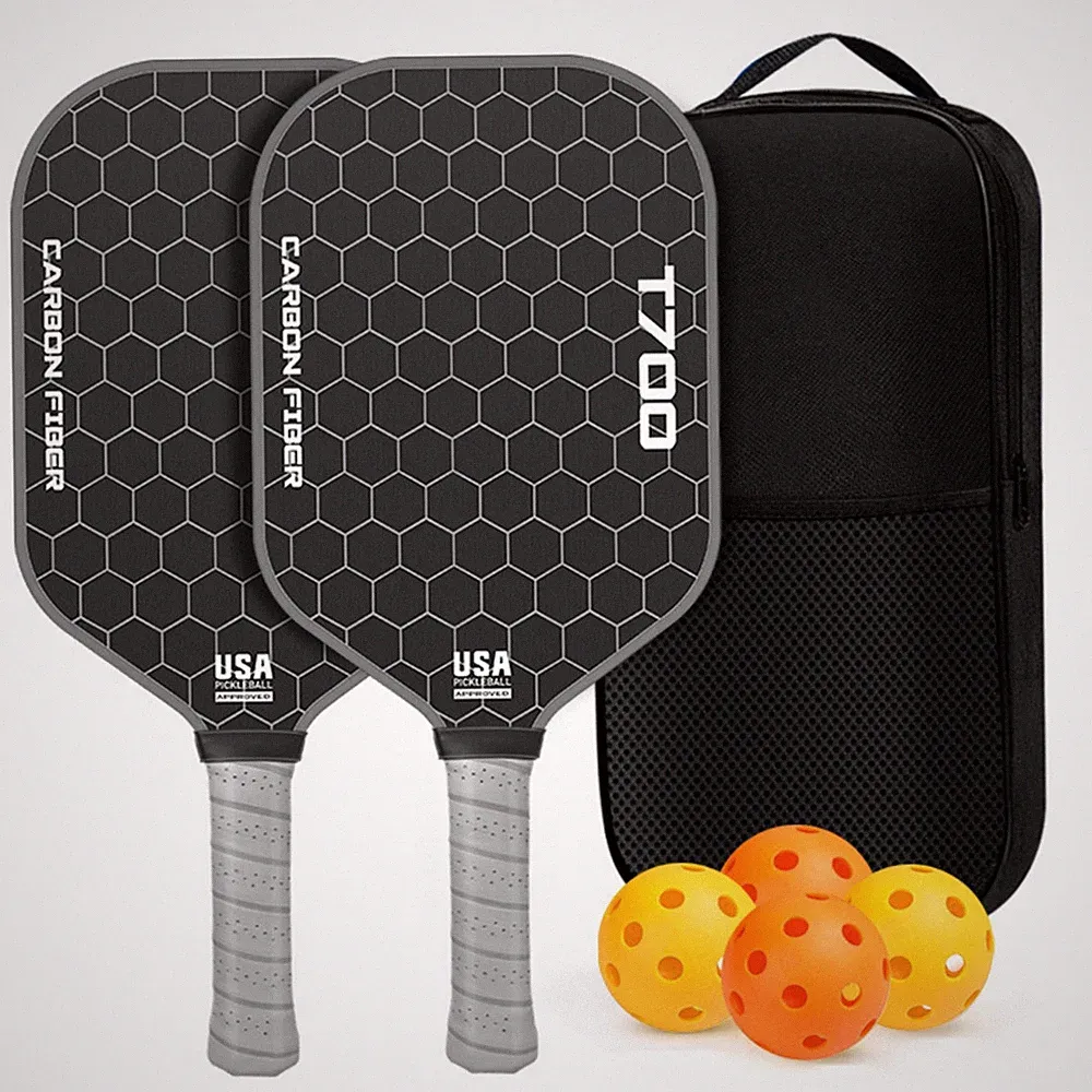 Pickleball-Schlägerset mit Bällen und Tasche langlebig für Freizeit, Anfänger