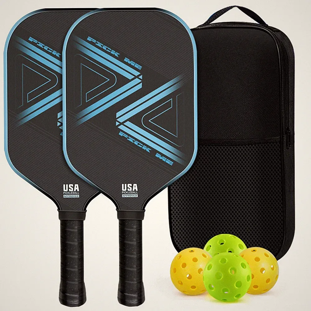 Pickleball-Schlägerset mit Bällen und Tasche langlebig für Neulinge
