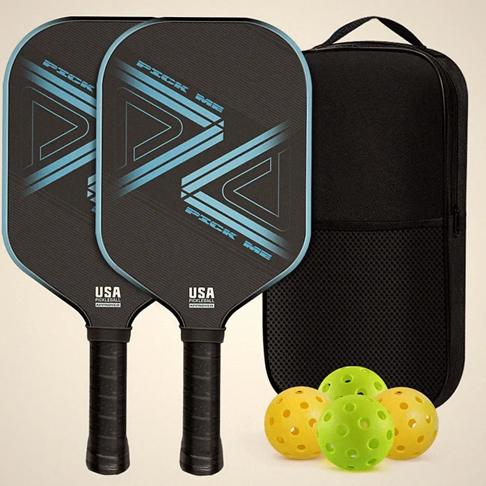 Pickleball-Schlägerset mit Bällen und Tasche langlebig Sportgerät leicht