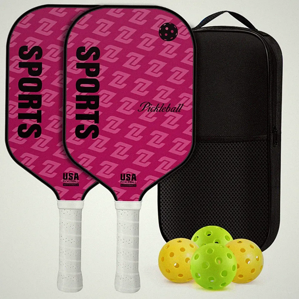 Pickleball-Schlägerset mit Bällen und Tasche strukturiert für Training