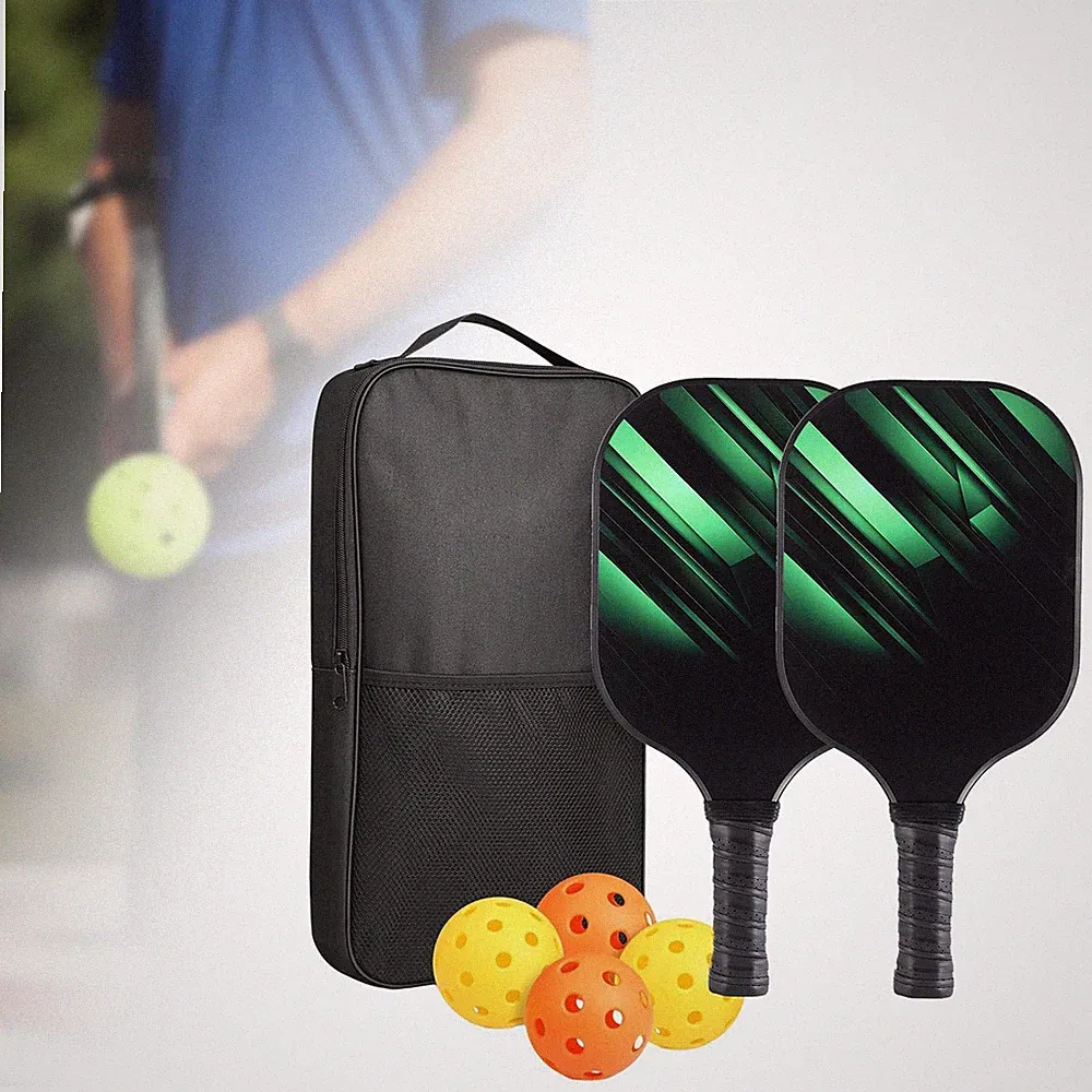 Pickleball Schlägerset mit Rutschfester Wabenstruktur für Die Sportschule
