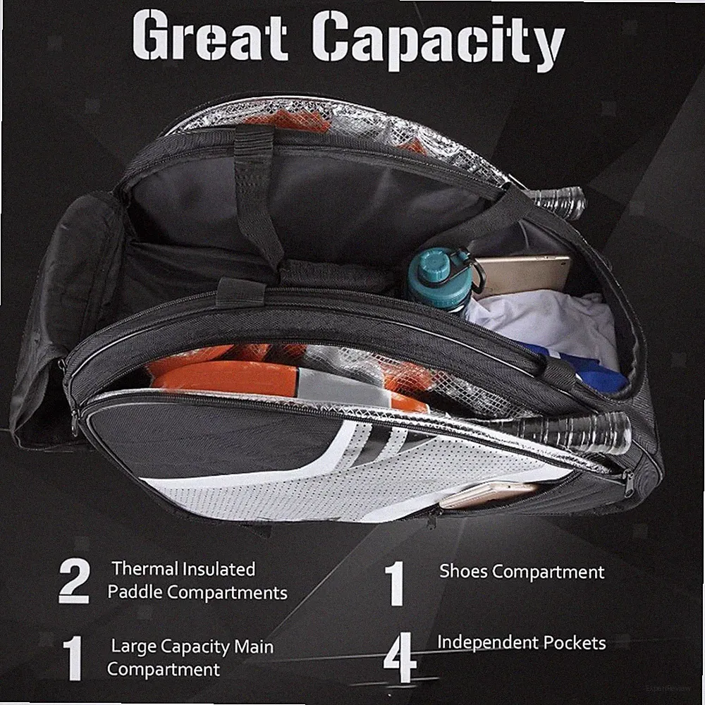 Pickleball-Schlägertasche für Damen und Herren, wasserdicht, aus Neopren, mit