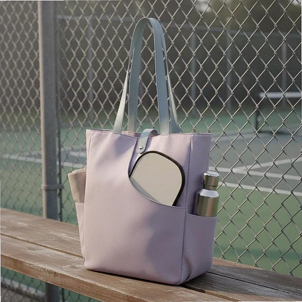 pickleball-schlägertasche großes fassungsvermögen canvas tote bag leicht