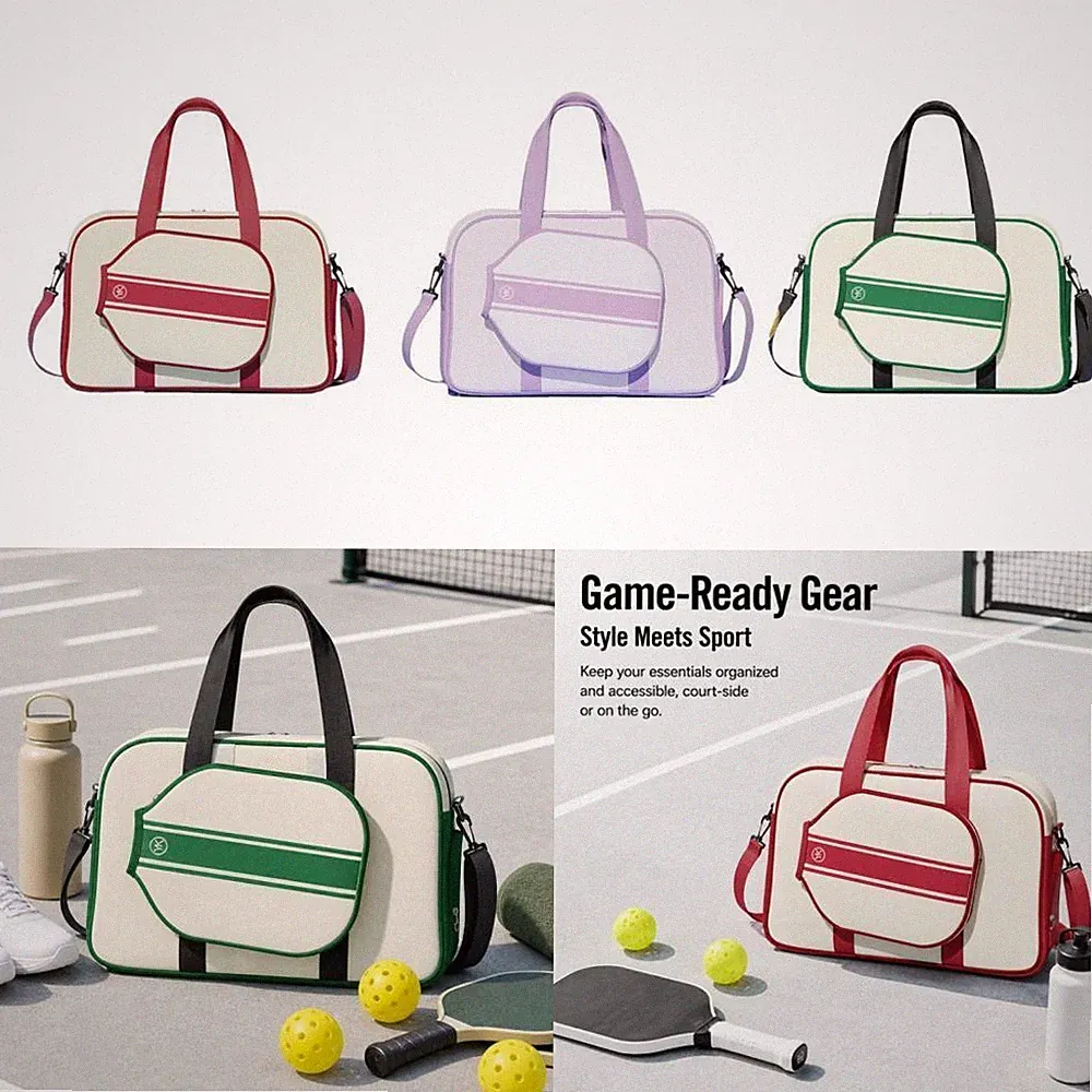 Pickleball-Schlägertasche, Handtasche, Schultertasche für Damen und Herren