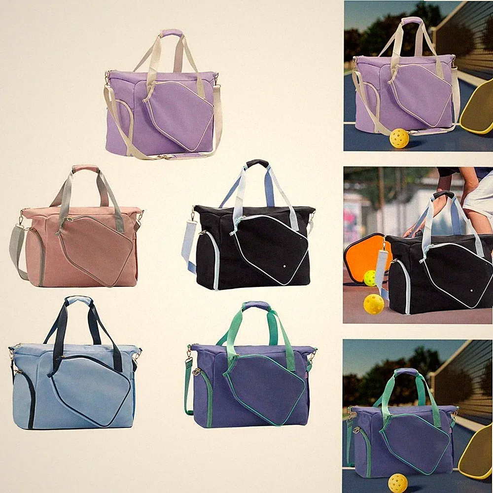 Pickleball-Schlägertasche mit Schultergurt und Reißverschluss, Handtasche