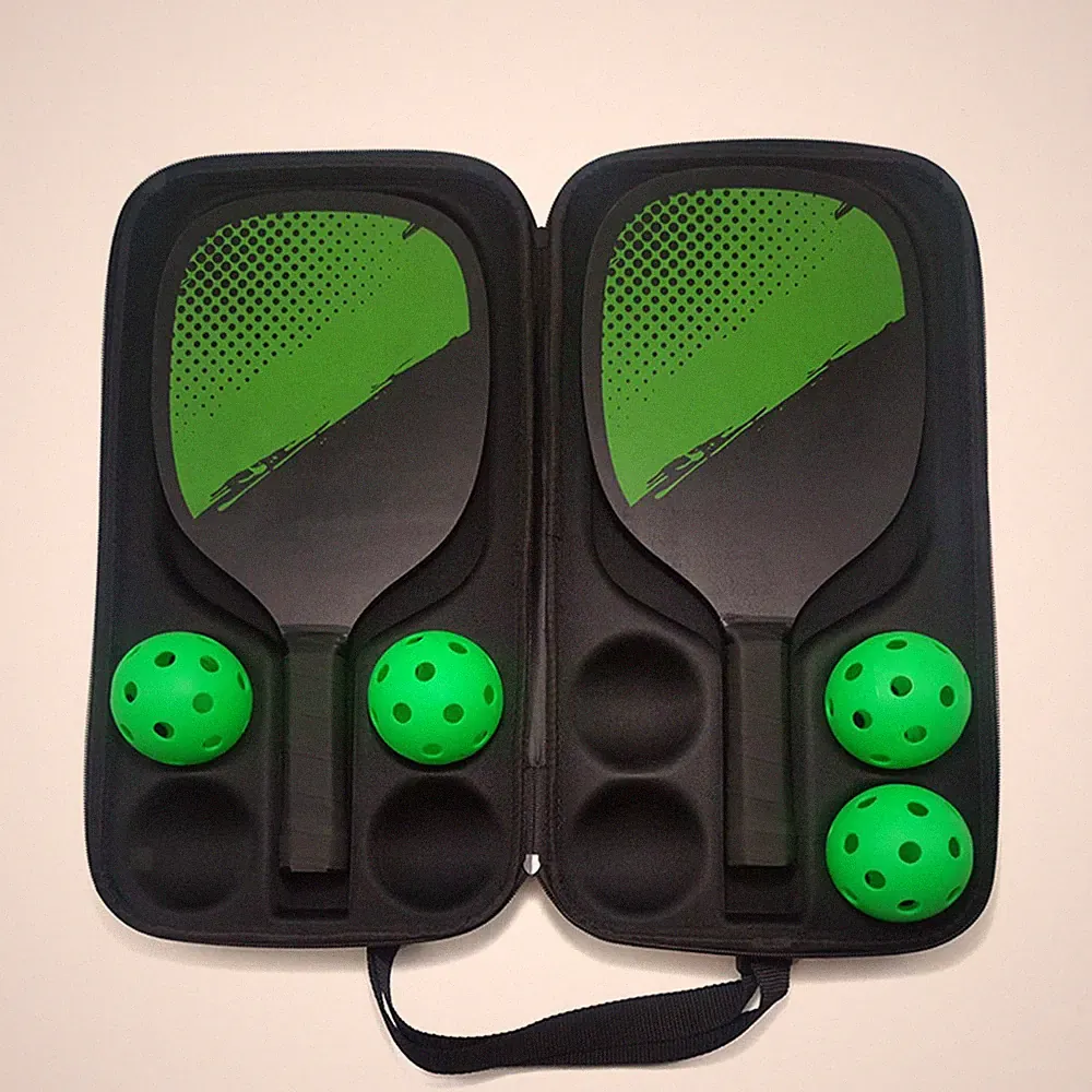 Pickleball-Schlägertasche, Pickleball-Tasche für 2 Paddel und 4 Bälle