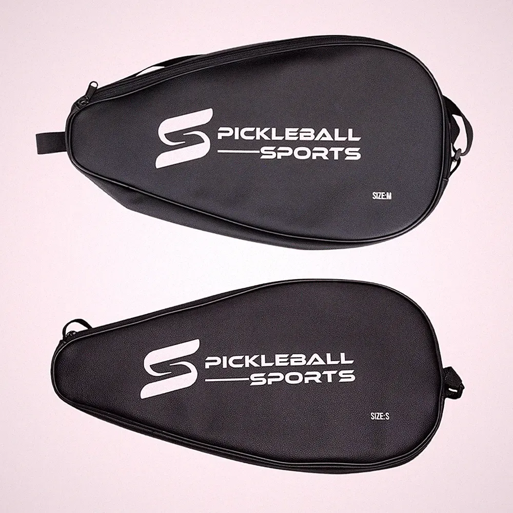 Pickleball Schlägertasche PU Leder Pickleball Sporttasche mit Zipper