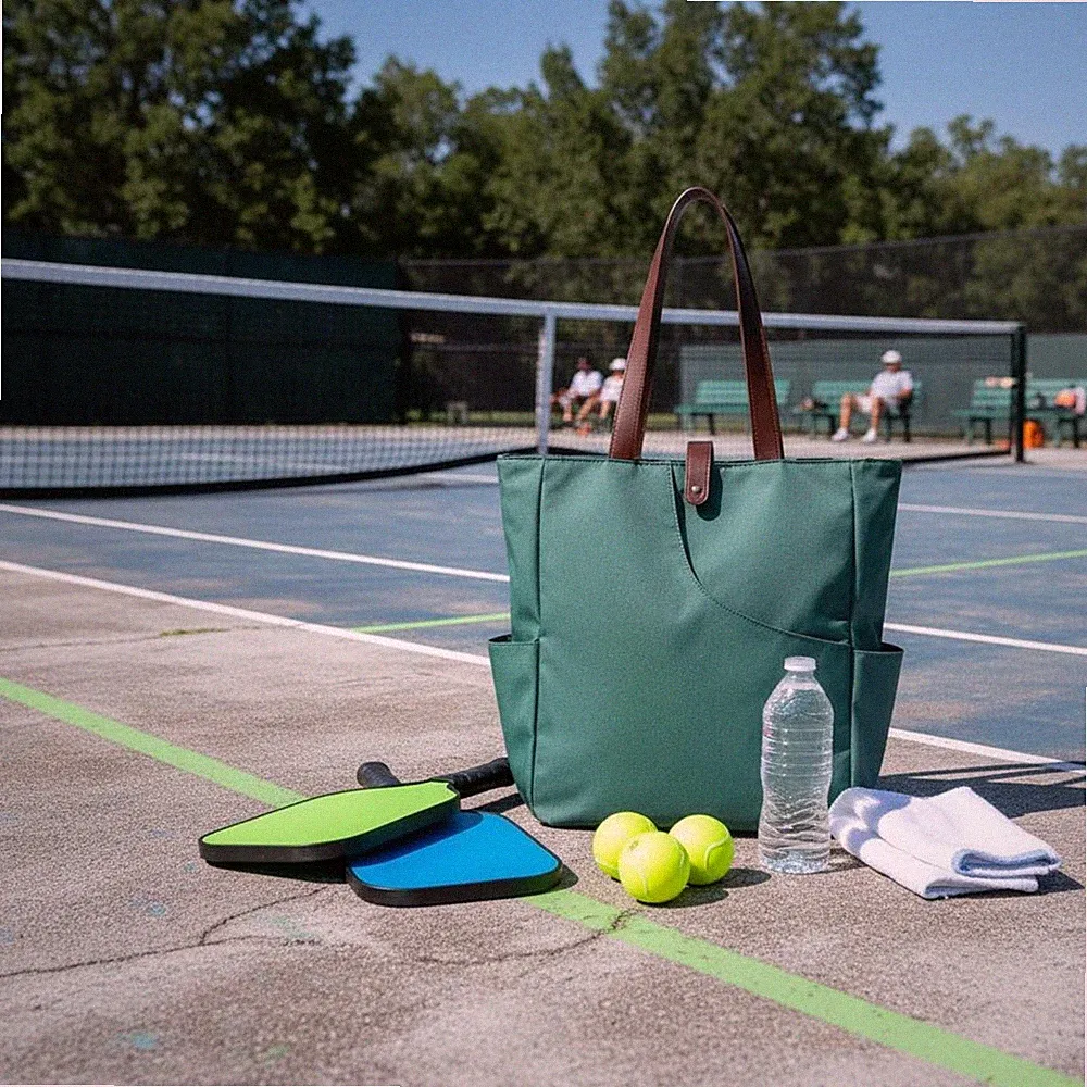 Pickleball-Schlägertasche Schlägerfach Canvas-Tragetasche leicht zu reinigen
