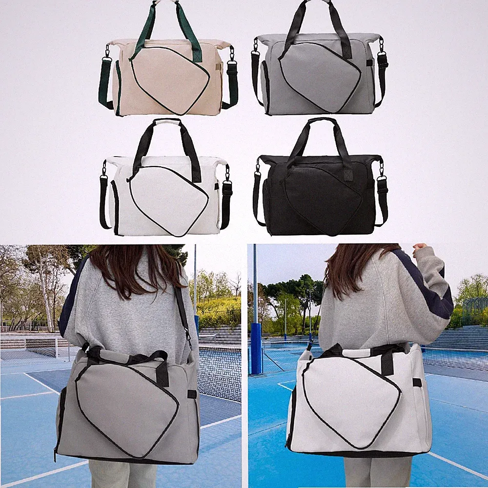 Pickleball -Schlägertasche Tasche tragbar mit abnehmbarem verstellbaren