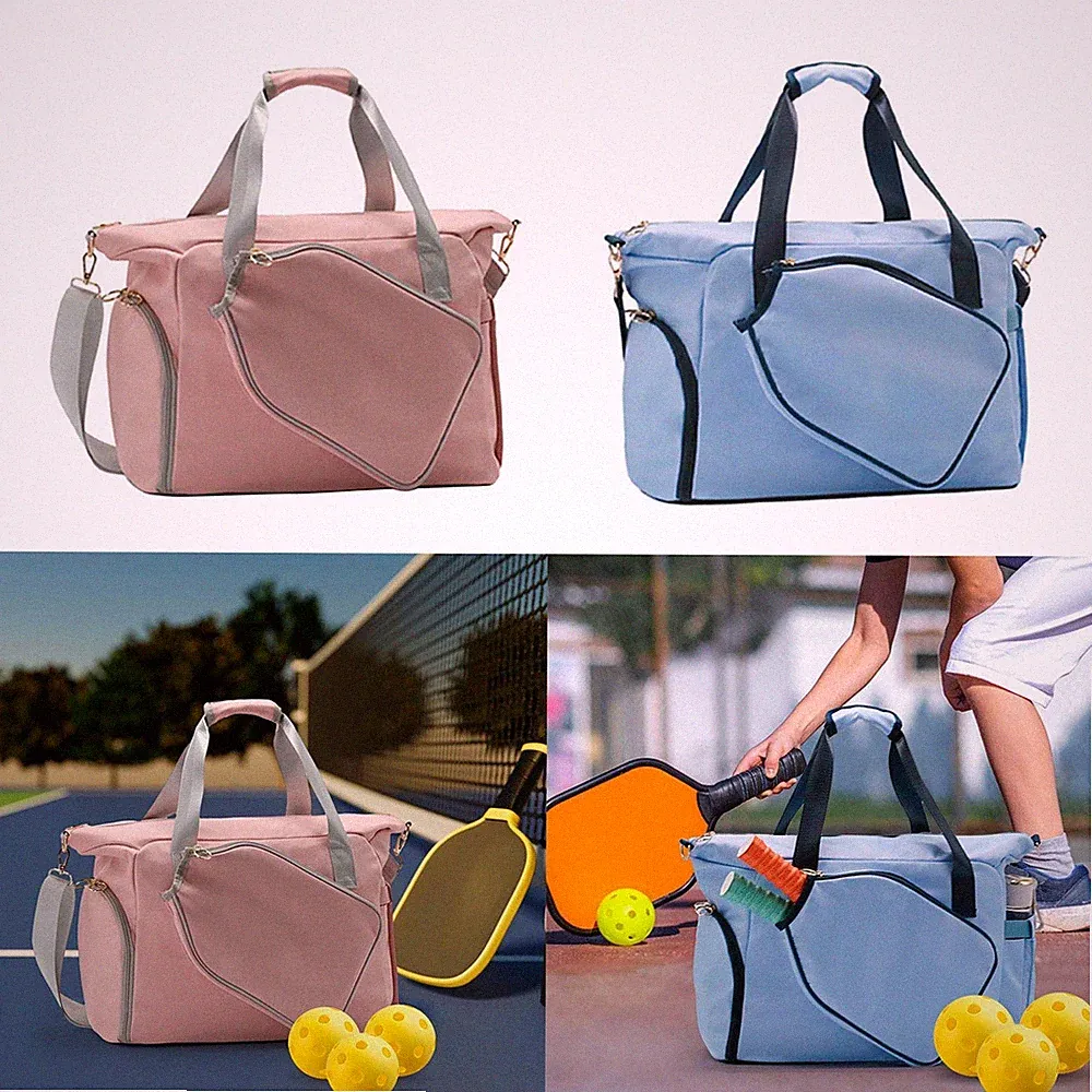 Pickleball-Schlägertasche, Umhängetasche mit Reißverschluss für Männer und