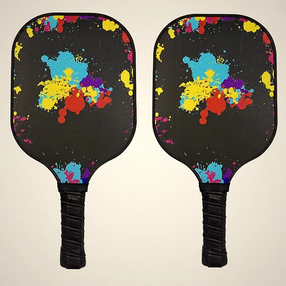 Pickleball-Set 2 Schläger leicht Schlägerset rutschfester Griff für Anfänger