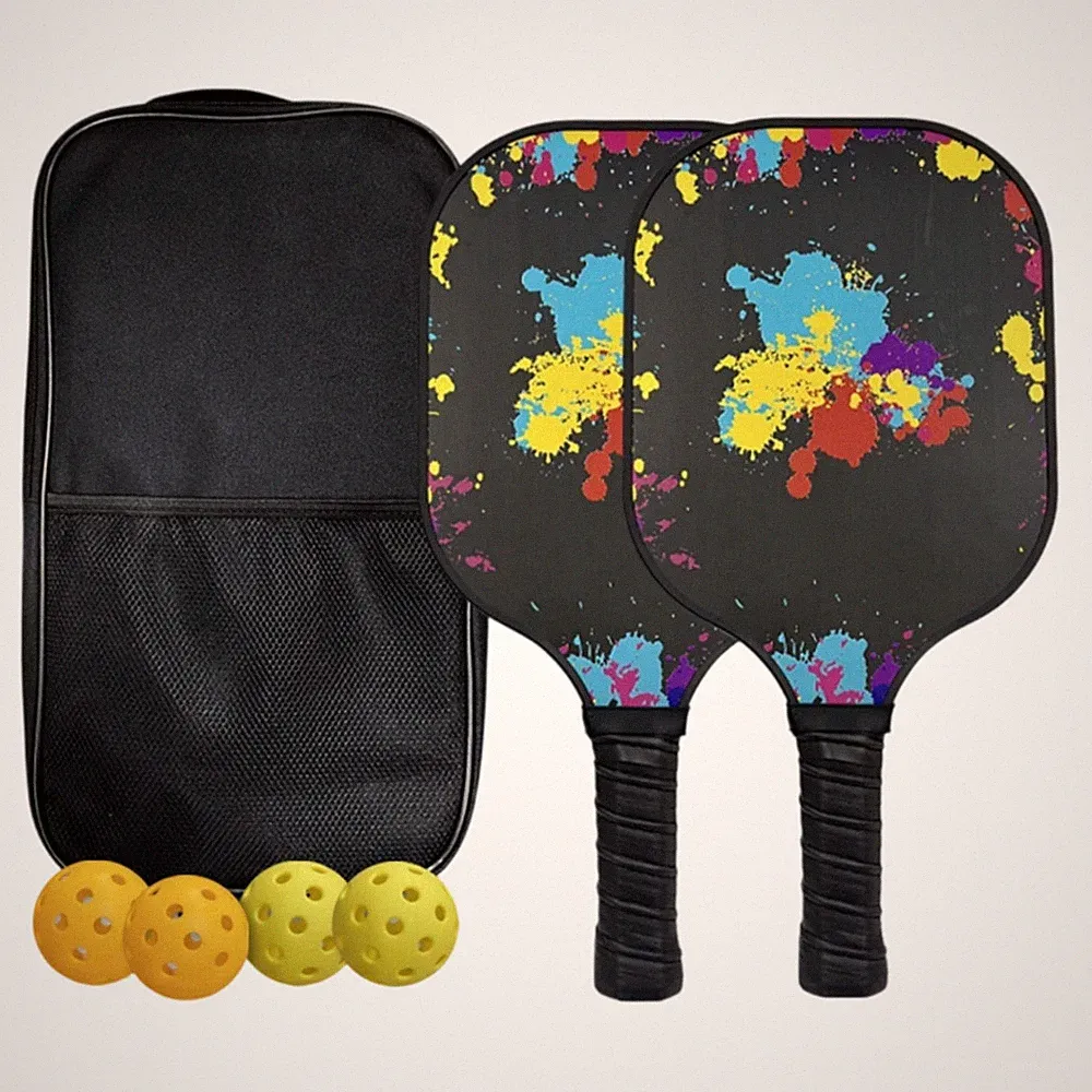 Pickleball-Set 2 Schläger Leichtgewicht Carbonfaser Pickleball-Paddel leicht