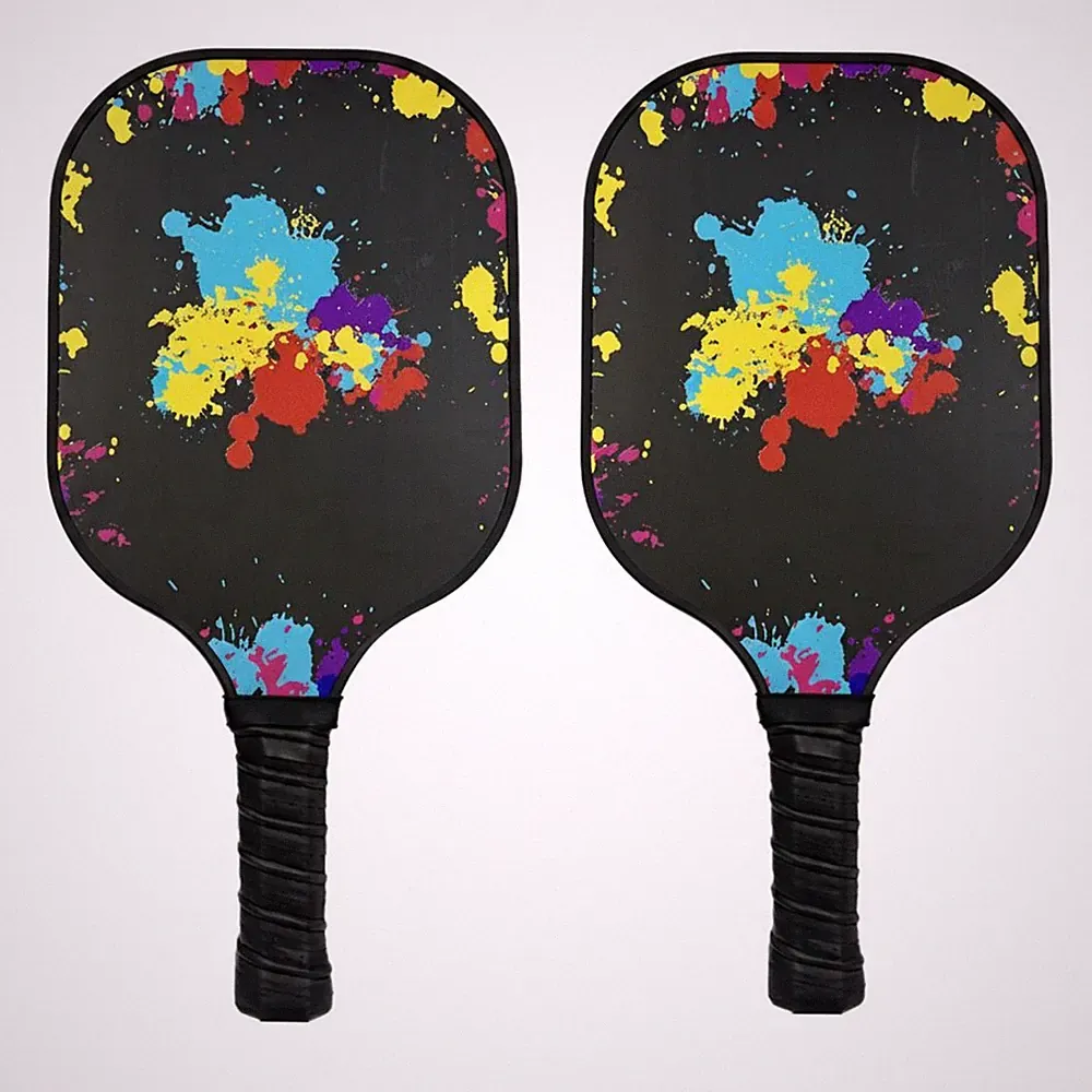 Pickleball-Set 2 Schläger rutschfester Griff carbonfaser Pickleball-Paddel