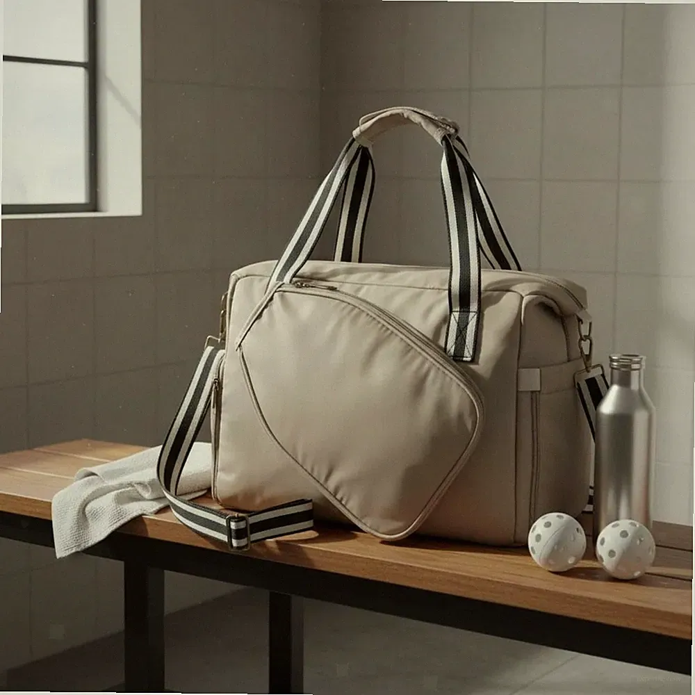 Pickleball Tasche für Damen, großes Fassungsvermögen, Schlägertasche aus