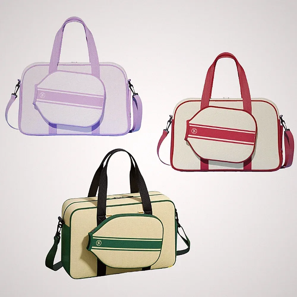 Pickleball Tasche mit Schuhfach und Nasstasche, Schläger Tragetasche