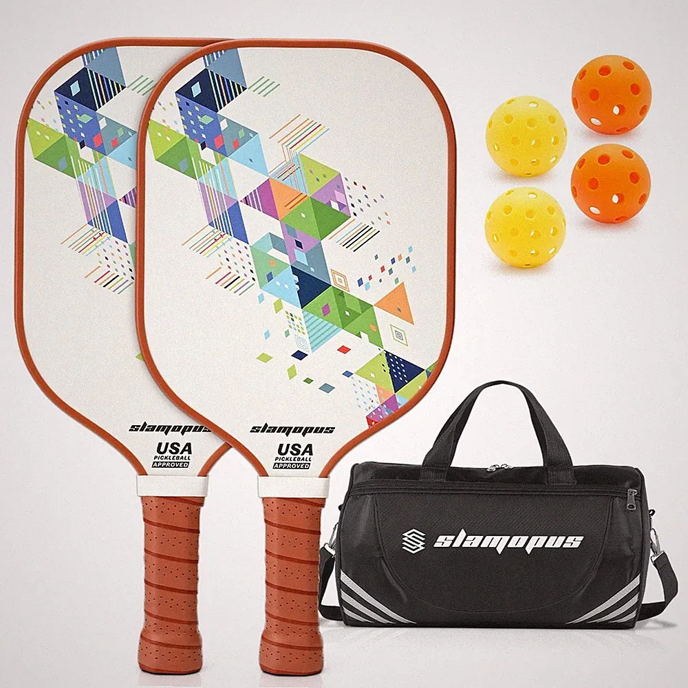 PickleballSchläger | PickleBall Set mit 4 | Graphit und Glasfasern Pickle Bal...