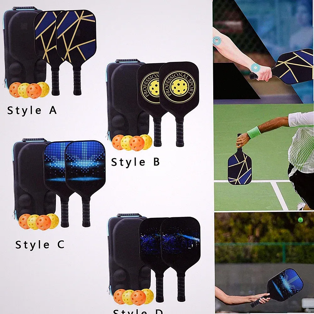 Premium Pickleball Paddles Set mit 2 Pickleball-Schlägern mit