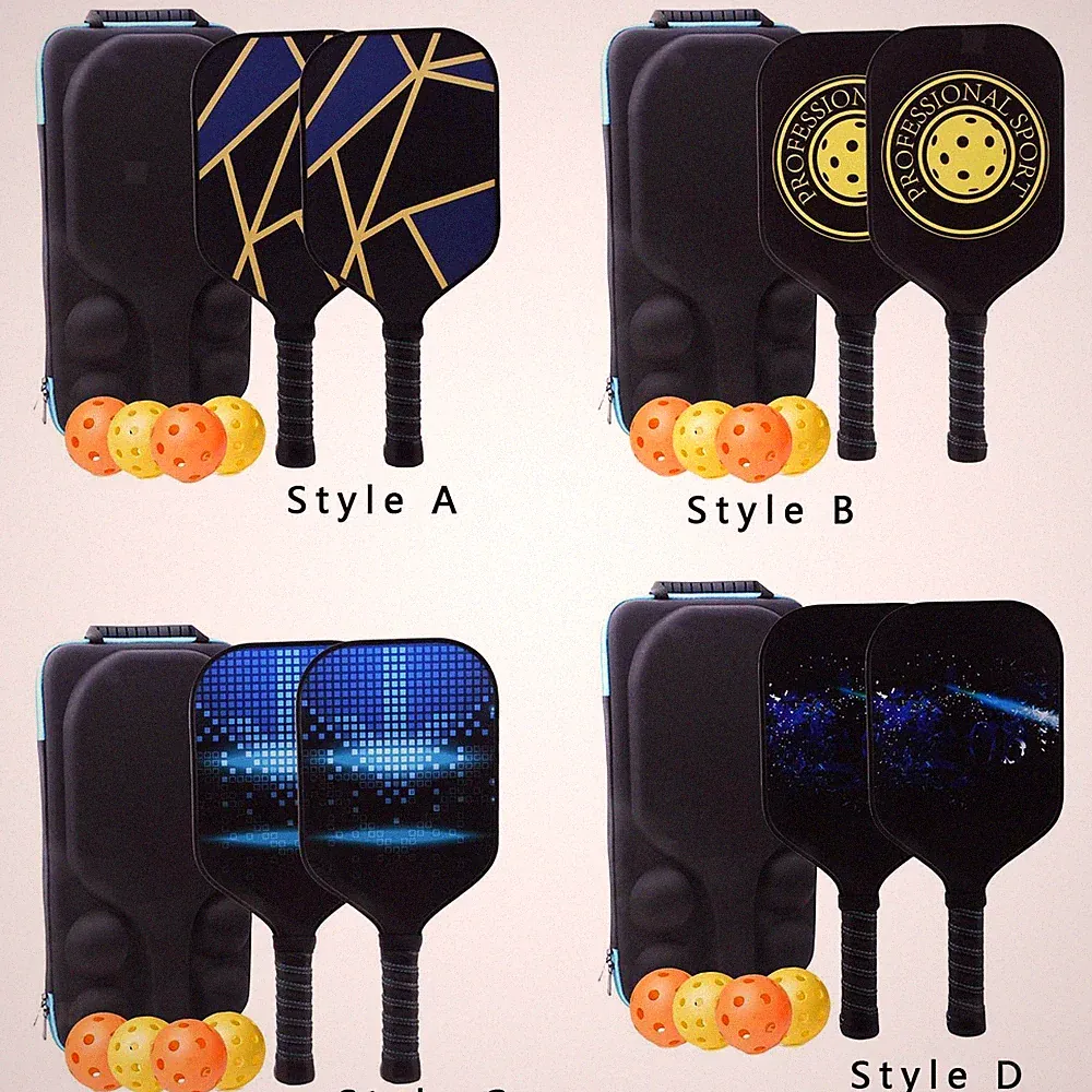 Premium Pickleball Paddles Set mit 2 Pickleball-Schlägern, rutschfester Griff