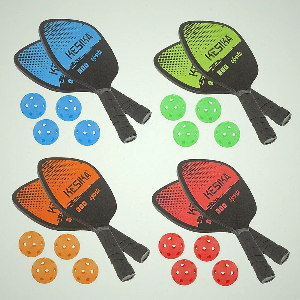 Professionelle Pickleball Paddles Comfort Grip mit Tasche 4 Bälle Schläger