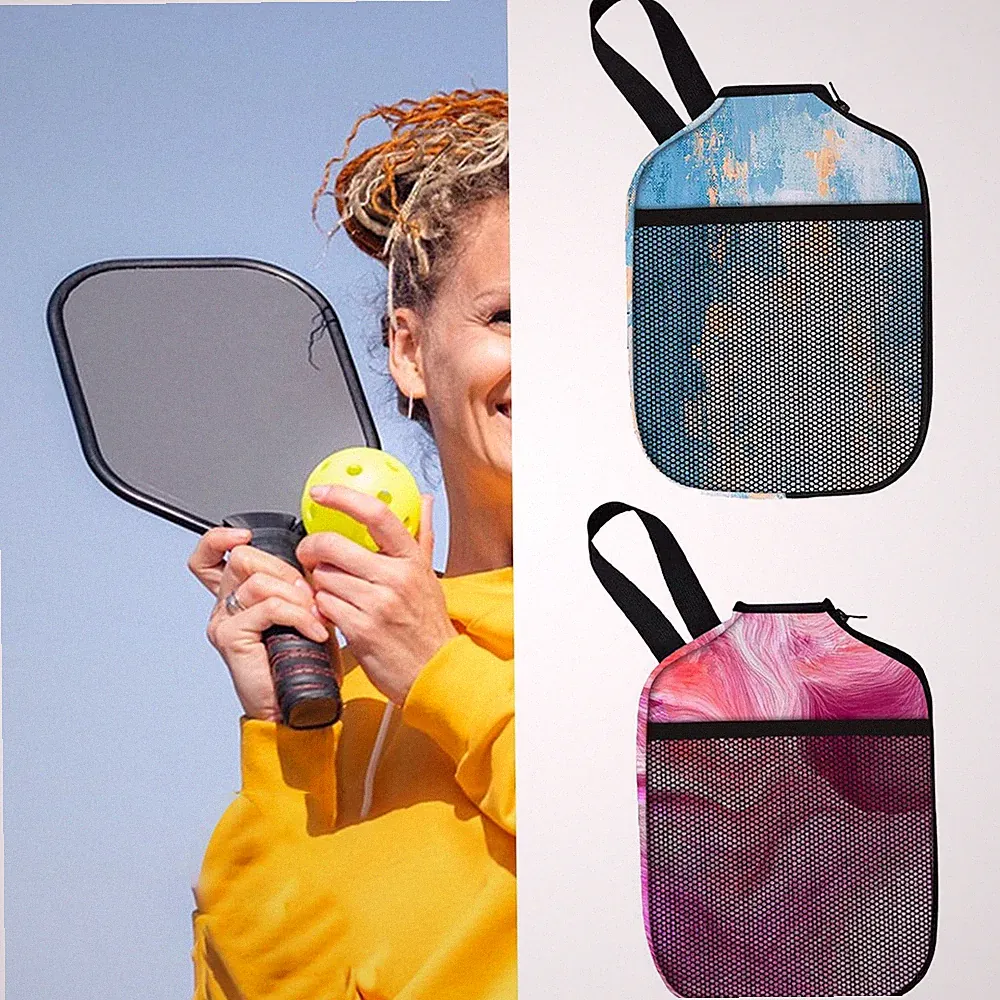 Schlägerhülle mit Griffschlaufe, schützende Pickleball-Paddelhülle aus