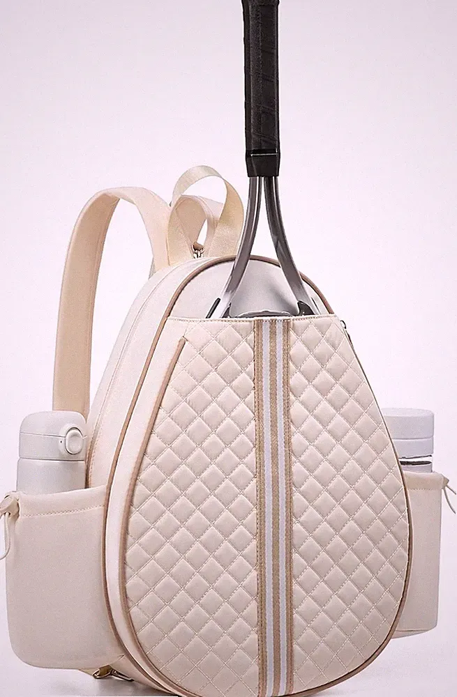 Tennisrucksack, Tennistasche Damen Herren für 2 Tennisschläger, Tennis Rucks...