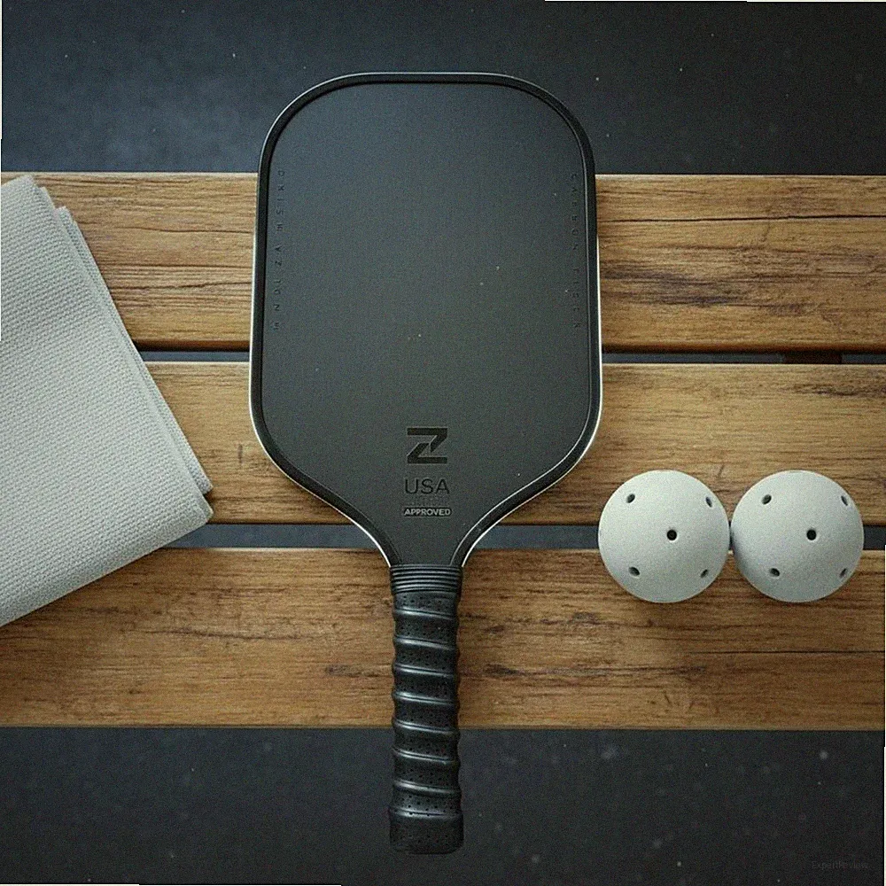 Thermogeformter Pickleball-Schläger Strukturiert Carbonfaser-Paddle Matt