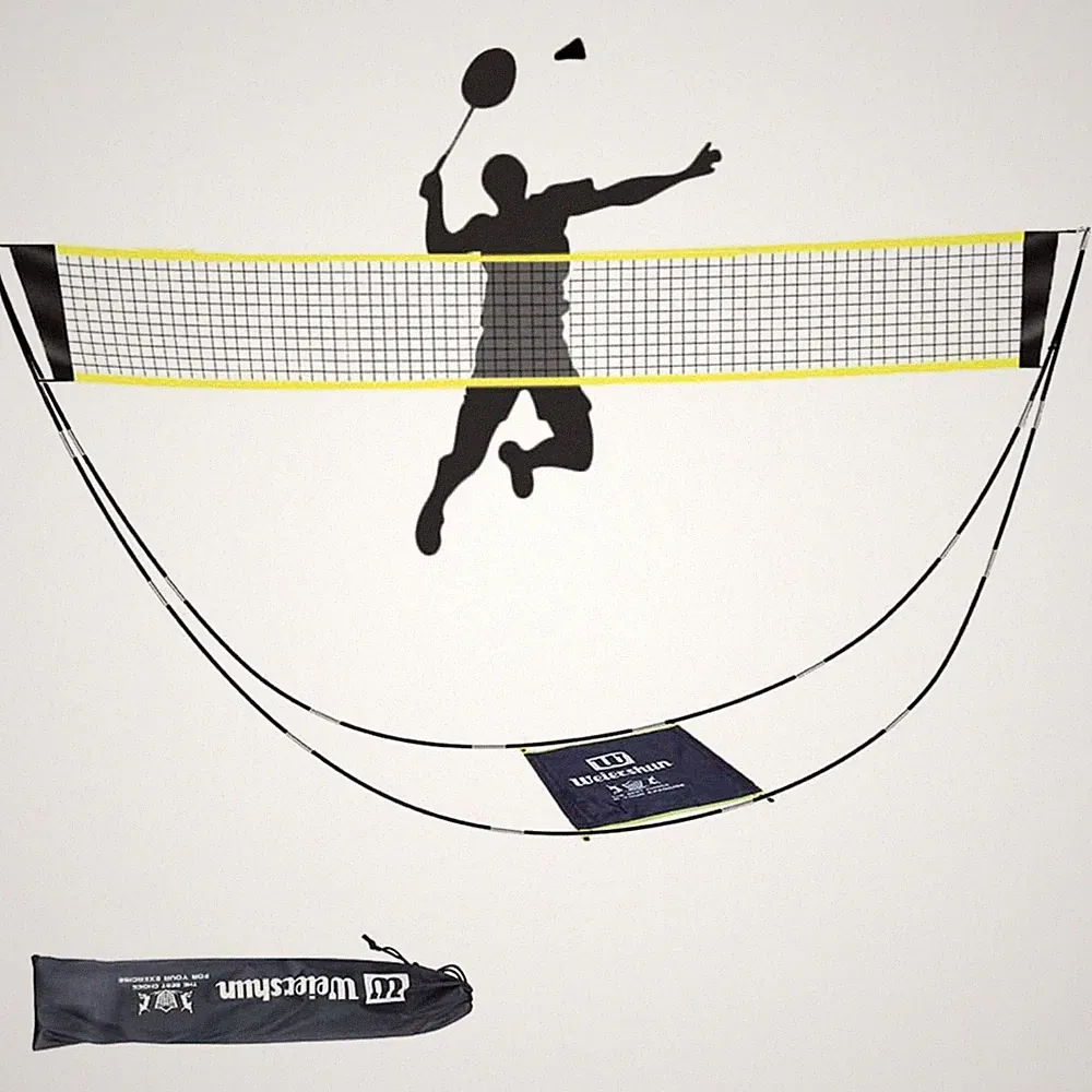 Tragbares Badminton-Netz-Set für Garten, Pickleball, Kinder-Volleyballnetz am...