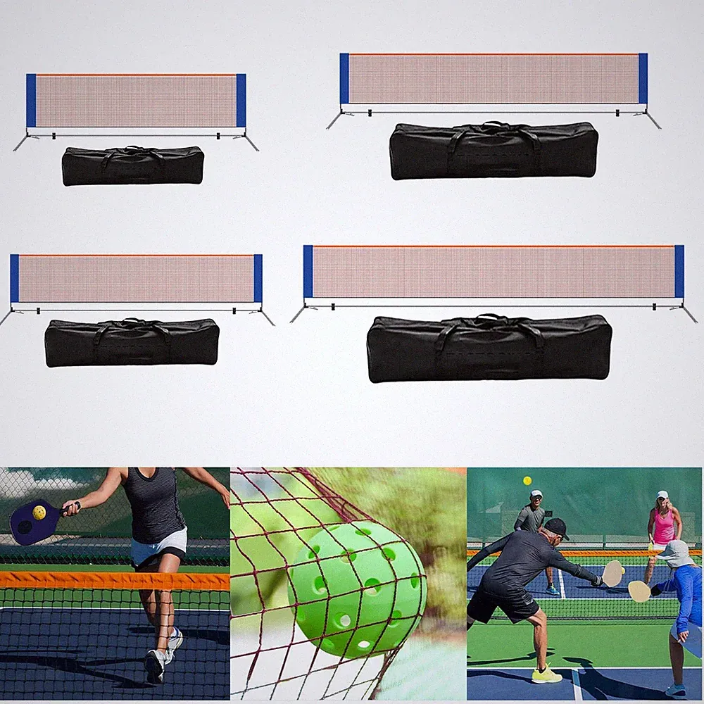 Tragbares Pickleball-Netzsystem mit Tasche für Gärten, Indoor- und