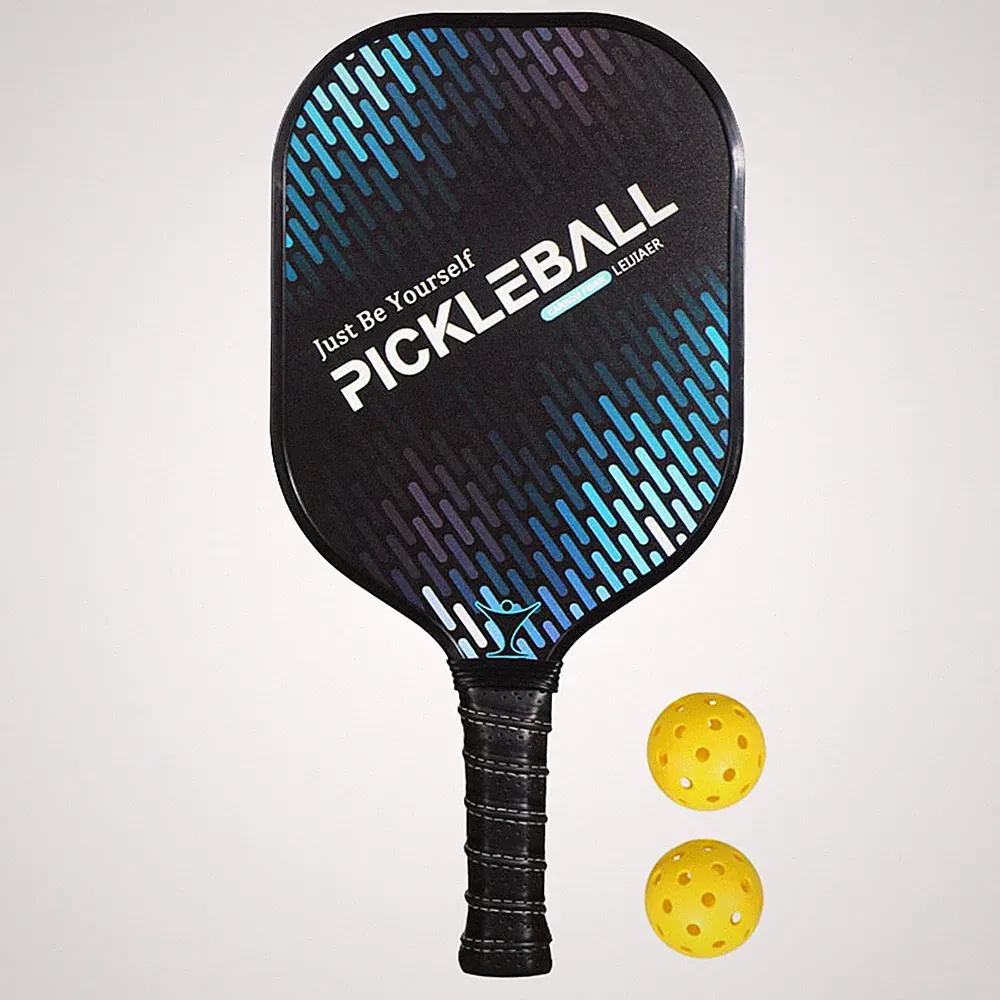 Ultraleichtes Pickleball-Schläger- Und Ballset Mit Carbonfaser-Oberfläche