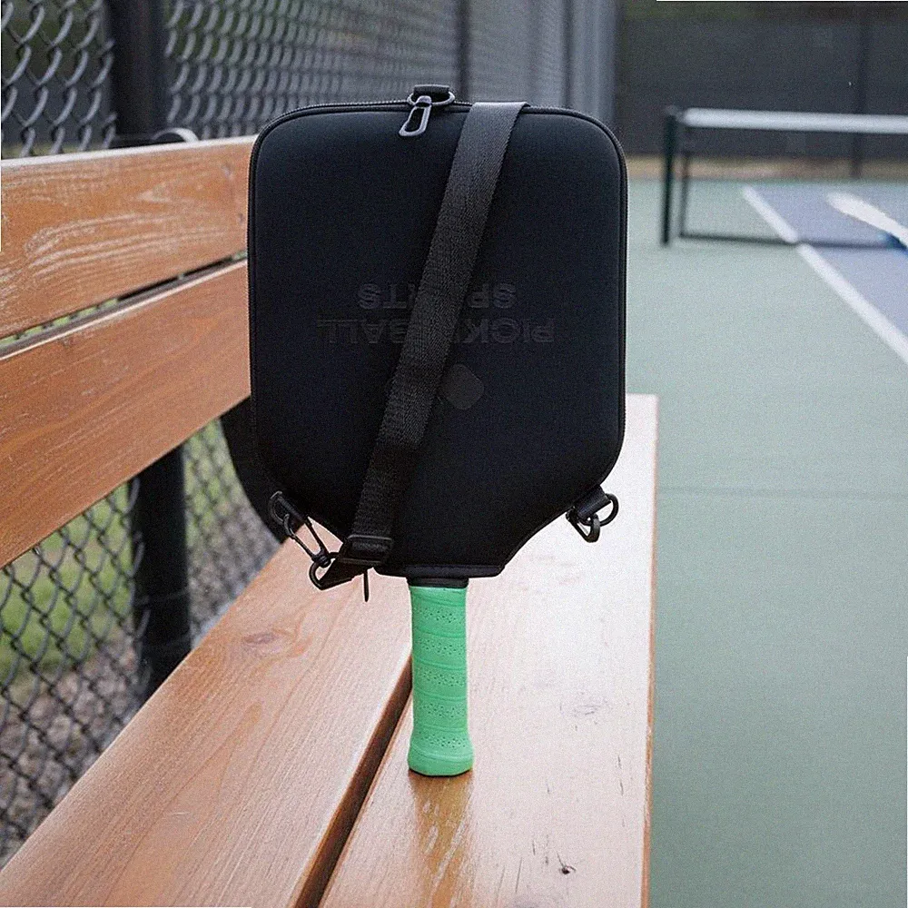 Universelle Pickleball Schlägertasche mit Außentasche für Handy und