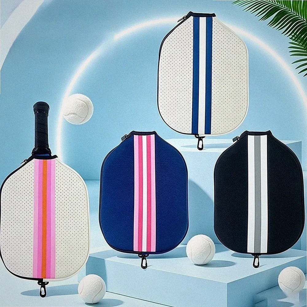 Wasserdichte Neopren Pickleball Schlägertasche kompakte Größe 28x20x2,5cm bla