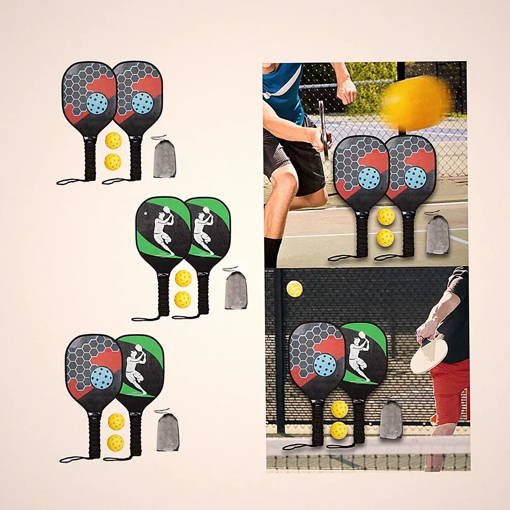 Wood Pickleball Paddles Anfängerschläger für Familien mit